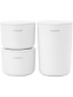 Brabantia, Set di 3 contenitori portaoggetti bianchi